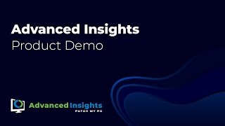 Advanced Insights Overview Demo