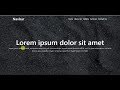 Nav Bar design with HTML 5, CSS 3 and Bootstrap 4 #navbar