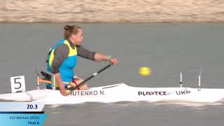 VL3 woman 200 Final A 2021 ICF Paracanoe World Cup, Paralympic Qualifier, Szeged Hungary