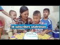 3k subscribers celebration cake cutting