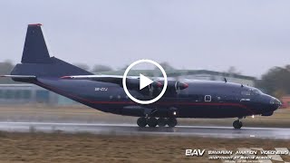 Antonov An-12BK - Meridian UR-CTJ - takeoff at Memmingen Airport