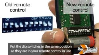 Programming my remote with switchs