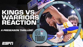 PLAYOFF ATMOSPHERE IN THE PRESEASON 😮 Perk reacts to Kings vs. Warriors | NBA Today