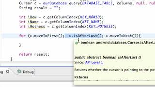 Android Application Development Tutorial 120 Reading SQLite Database with Cursor YouTube