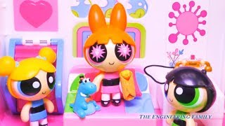 Buttercup and Bubbles try to get Blossom to relax in Funny Toy Parody