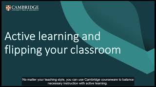 Active Learning and Flipping Your Classroom