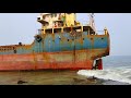 ship on the beach यह जहाज यहाँ कैसे पहुँचा mv maa accident in vizag 1 year for grounding