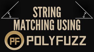 Fuzzy String Matching with BERT, TF-IDF using PolyFuzz