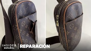 Cómo se restaura una riñonera Louis Vuitton que había sido cortada | Reparación | Insider