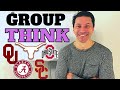 GROUP THINK!!! AP College Football Poll Release LIVE