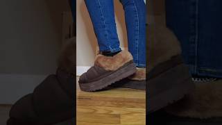 UGG TAZZLITA HARDWOOD PLATFORM ON FOOT #UGG #TAZZLITA  #onfeetreview #uggboots #platform