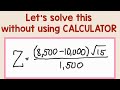 Solving Square root without using calculator