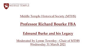 Middle Temple Historical Society: Edmund Burke and his Legacy