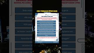 Cek formasi CPNS 2025 - Download apk JadiASN untuk persiapan tes CPNS 2025 #cpns2025