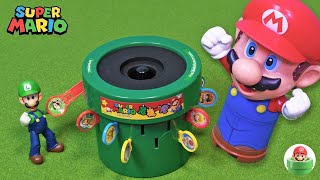 マリオのおもちゃ危機一発！ルイージもびっくり！ステックをさして土管からマリオがジャンプ★Super Mario Toys