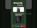 3D Card Flip Animation Using CSS Only 🔥 | #shorts #webdesign #coding