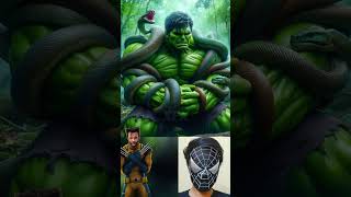 Wolverine 😱 Saves Hulk From Snake 🐍 Avengers vs Dc - All Marvel Characters #avengers #shorts #marvel