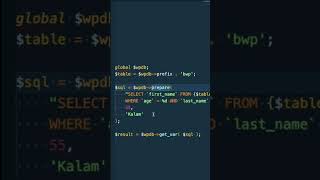 How to SAFELY execute SQL queries using wpdb method #shorts #buntywp #wordpress