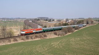 Zvláštní vlak do Střezimíře - rozloučení se starou tratí na České Budějovice 26.3.2022