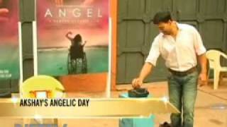 Akshay at 'Angel''s 'muhurt'