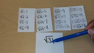 Determine Between Which Two Consecutive Integers Does The Square Root Lie (Part 2)