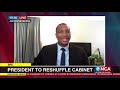 Cabinet announcement at 9 pm