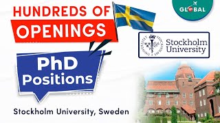 100s of PhD positions in Stockholm University, Sweden | MS, PhD from Europe with scholarship