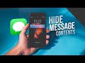 How to Hide Message Content in Notifications Bar on iPhone (tutorial)