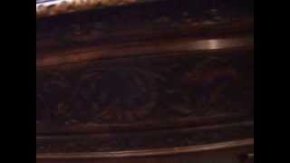 Victorian carved oak settle