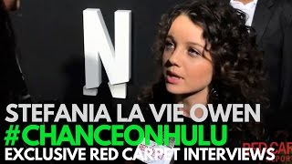 Stefania La Vie Owen interviewed at the Red Carpet Premiere of "Chance" on Hulu