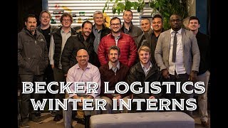 The Becker Logistics Winter Internship Experience