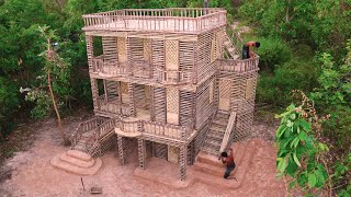 Building Creative A Modern 4-Story Villa House By Ancient Skill Design In The Forest