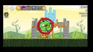 #video #Piggies Angry Birds Classic(Mod) (ˆ(oo)ˆ) gameplay#3 Meow😽🐾