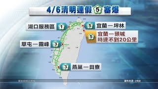 國道午後多處壅塞 部分路段車速緩慢 20190406 公視晚間新聞