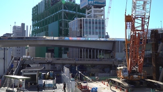 渋谷駅街区再開発工事進捗状況 Shibuya Station Redevelopment （2017年2月11日）