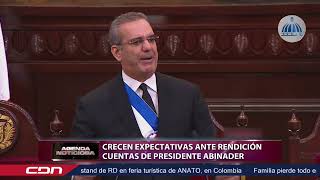 Crecen expectativas ante rendición de cuentas del presidente Abinader