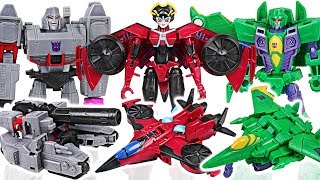 Transformers Cyberverse warrior class Windblade VS Megatron, Acid Storm, dinosaurs! #DuDuPopTOY