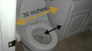 Bathroom Toilet Building Code Violation - New Cabinet Installation Creates Problems