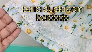 barra dupla para vestido infantil