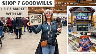 2 DAYS OF SHOPPING GOODWILLS AND A NEW FLEA MARKET! | Thrift With Me