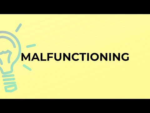 What is the origin of the word malfunction?