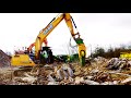 hydraulic rotating pulveriser for 20 35 ton excavators