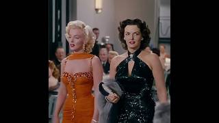 Marilyn Monroe and Jane Russell in Gentlemen Prefer Blondes #movie #movieedits#movieclip #1953