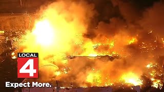 Site of Macomb County fire, explosions still too dangerous to be investigated