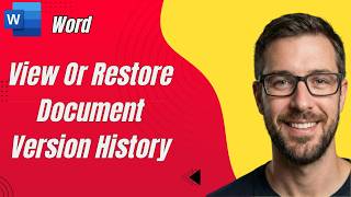 How To View Or Restore Document Version History In Microsoft Word [2026 Guide]