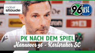 PK nach dem Spiel | Hannover 96 - Karlsruher SC