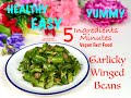 Garlicky Winged Beans. HEALTHY, YUMMY & EASY. Home Cooked Food @ Reignite with Yanti Lim.