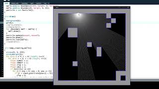 1/2 Ray Caster made in Processing