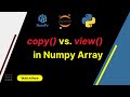 Data Manipulation with Numpy: copy() vs. view() in Numpy Array