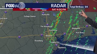 Houston weather: Saturday storms, cold front